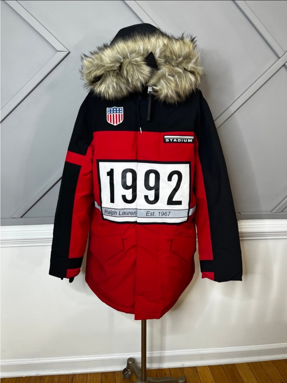Polo Ralph Lauren Down Jacket Coat 1992 Stadium Collection Ski
Men's Size S New